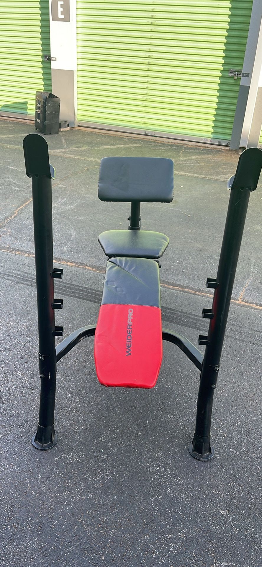 Weight Bench W/ Leg Extension And Weights