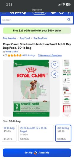 Royal Canine Small Pet Dog Food