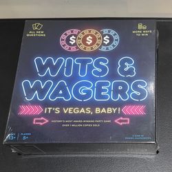 Wits & Wagers Vegas Board Game - Brand New