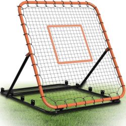 Baseball Rebounder Net, Portable Bounce Back Trainer for Baseball & Softball