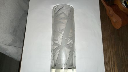 Vintage Hawaiian Etched Bamboo Vase