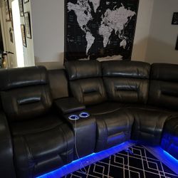 Leather  Sectional Couch