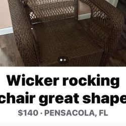 Wicker Rocking Chair $140 