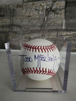 Todd McFarlane Signed  ROMLB Baseball Marvel Spider-Man. MLB AUTHE.. INSCRIBED