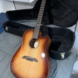 Acoustic Electric Alvarez Guitar W/ Locking Hard Case