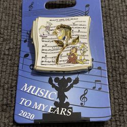 Disney Cast Exclusive - Music to My Ears - Beauty and the Beast Pin Le 800