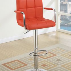 ✔️ Sets Of 2 Bar Stools | Modern PU Leather | Adjustable Swivel Barstools ✔️