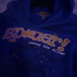 Blue spider hoodie