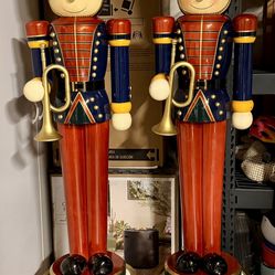 6ft Tall Soldier Nutcracker. 100% Wood. 