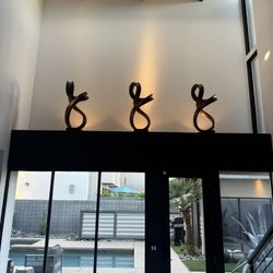 Wood Decorative Sculpture 3 Available 