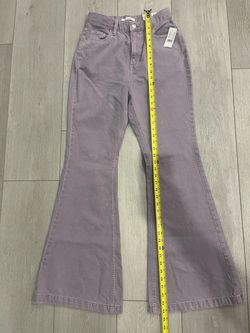 Pac-sun High Rise Bootcut Jeans Lavender Purple Mid-Wash Women's Size 28 (6) NWT