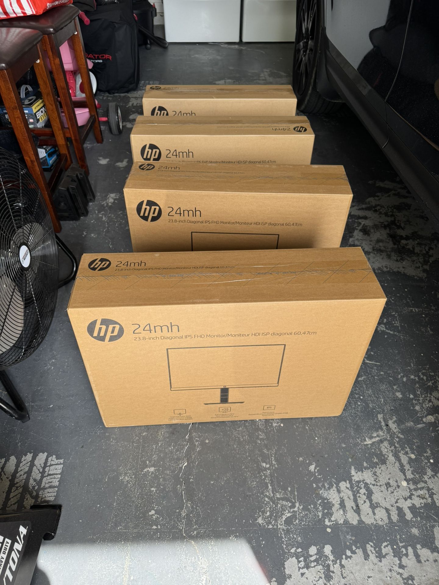 HP 24mh Monitors New In Box ( SET OF 4 ) For SALE $350 - ( SET of 2 ) For SALE $175