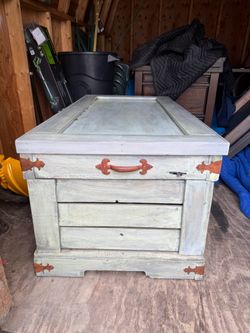 Wood chest, handmade