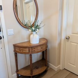 Entryway Table And Mirror 