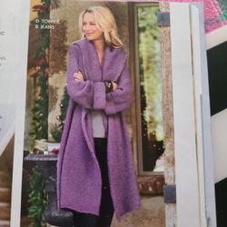 Soft Surroundings TELLURIDE TOPPER cardigan sweater coat