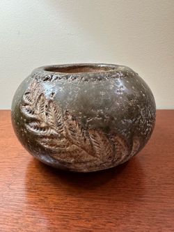 Vintage Studio Pottery Squat Vase