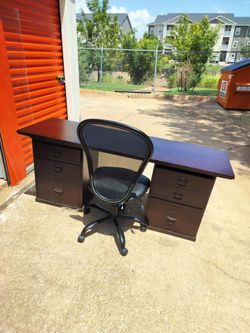 Desk with chair
