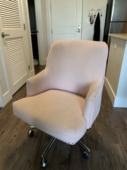 Pink office chair