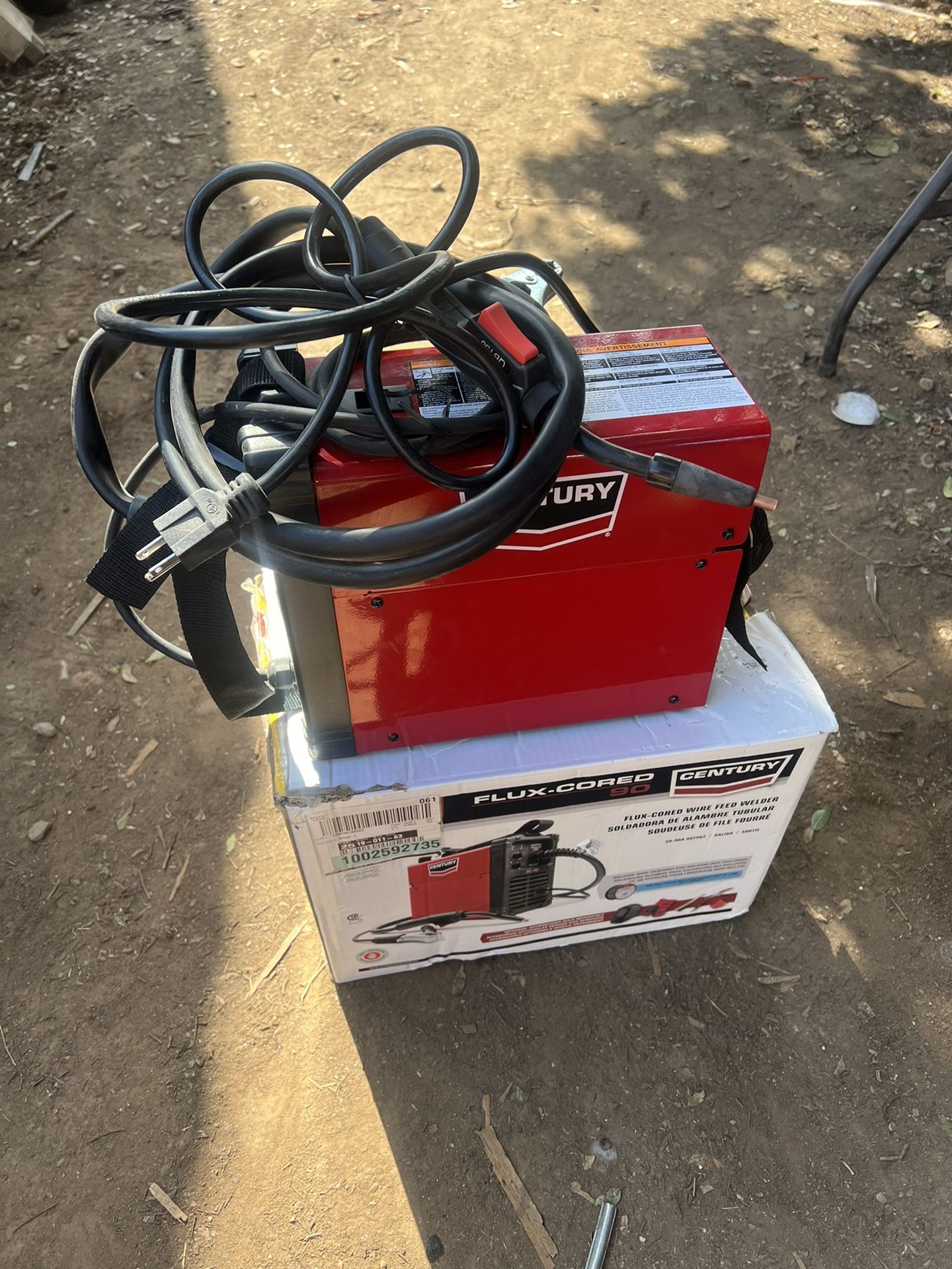 Century 90 Amp FC90 Flux Core Wire Feed Welder and Gun, 120V for Sale