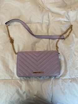 Aldo Purple Quilted Crossbody Bag