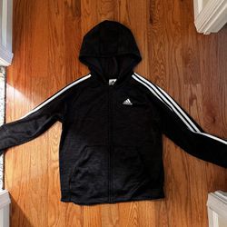 Adidas zip-up jacket kids Large