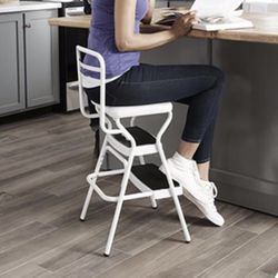 Retro Counter Chair and Step Stool