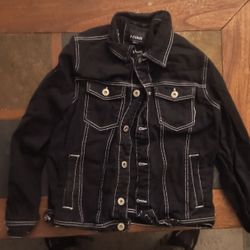 Medium Fit Black Cowboy Style Jacket 
