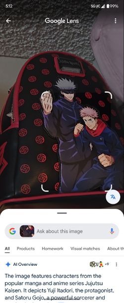 Loungefly Jujutsu Kaisen Backpack New with tags