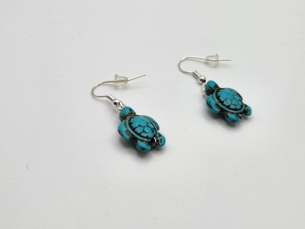 Turquoise Turtle Earrings