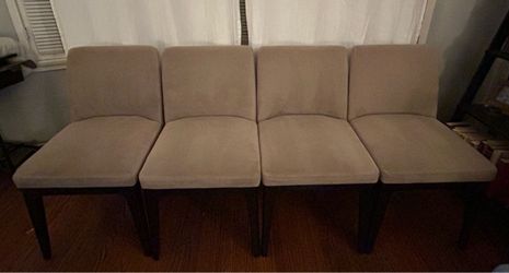 Set of 4 Upholstered Dining Chairs from West Elm