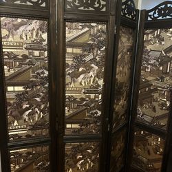 Mampara China Or Screen Antique 