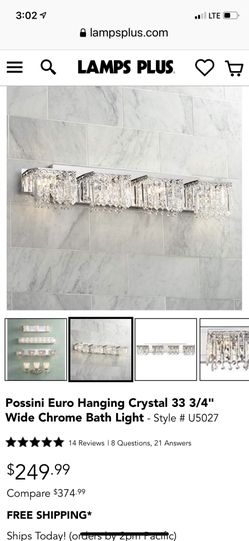 Bathroom chandelier