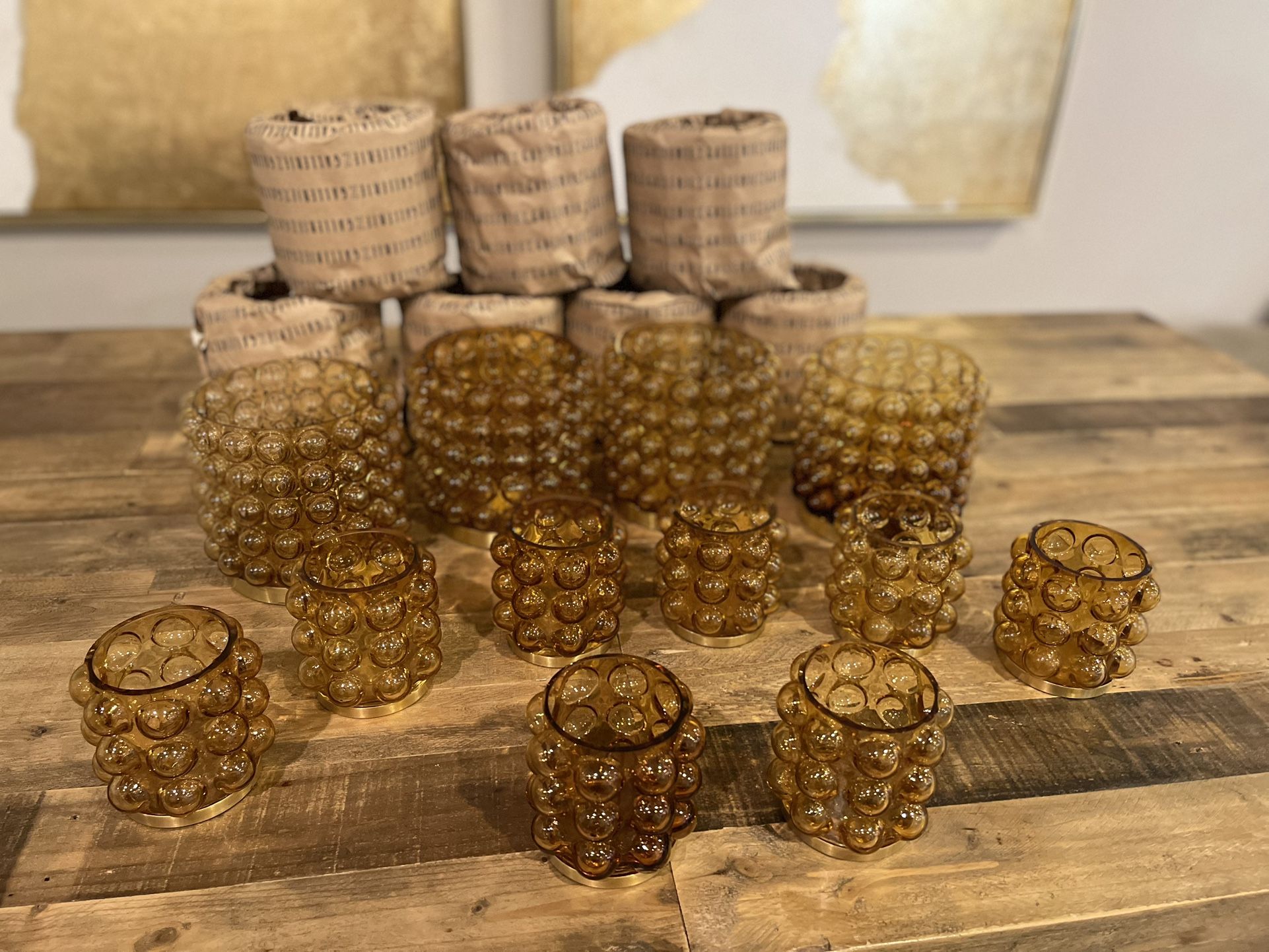 ZGALLERIE Votive Vases SET For Events - 19 Total