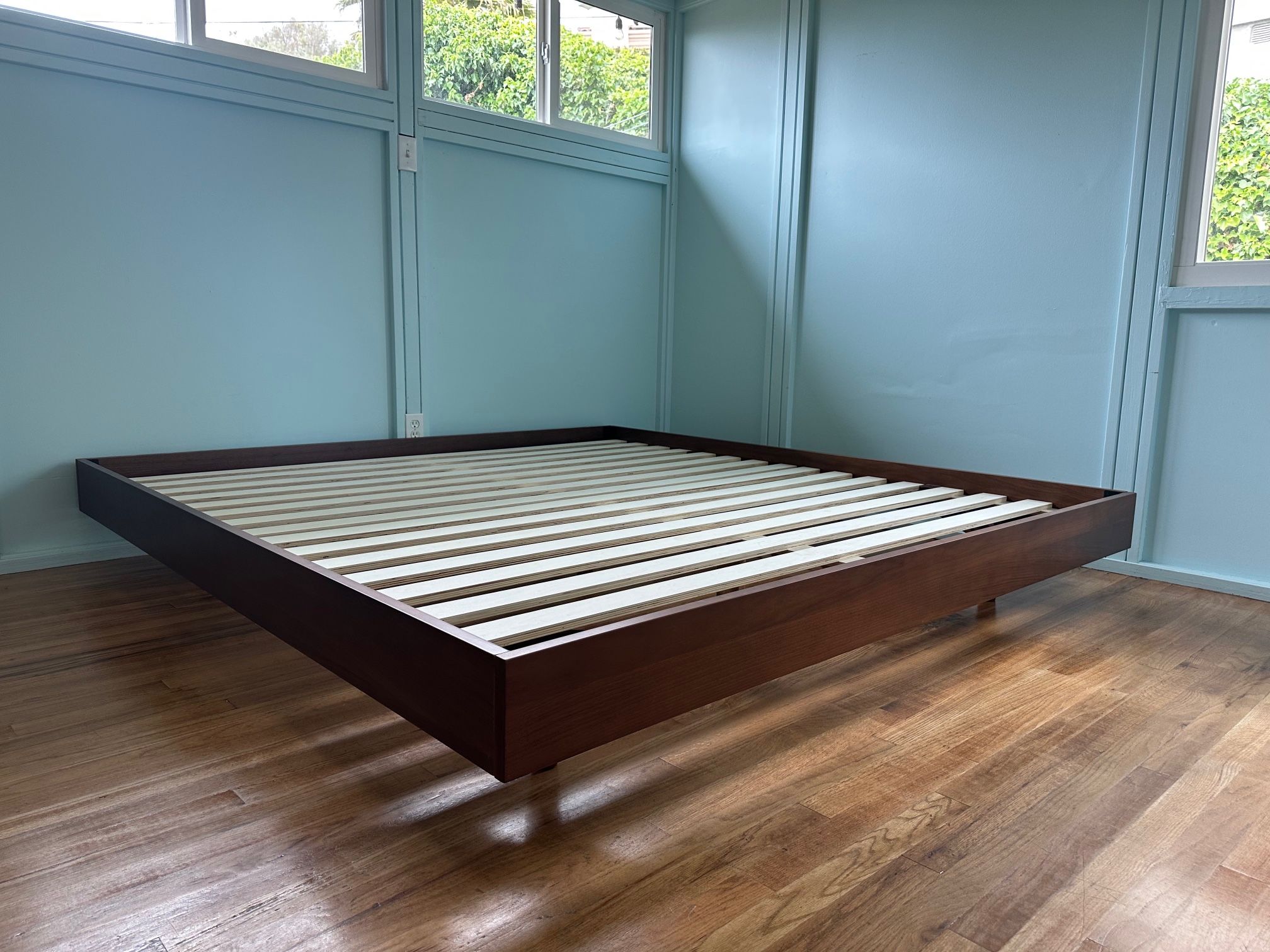 Walnut King Bed Frame