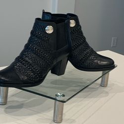 Brighton Boots Woven Python Leather