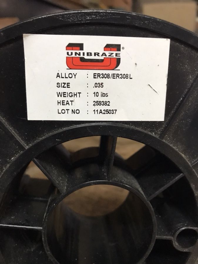 Stainless steel welding wire around 10lb 10.00 pr. lb.