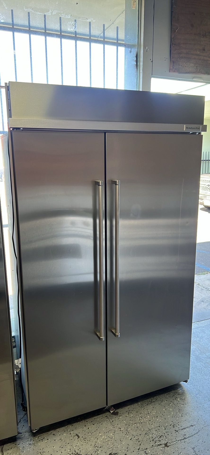 Kitchen Aid 48”Wide Built In Side By Side Refrigerator In Stainless Steel