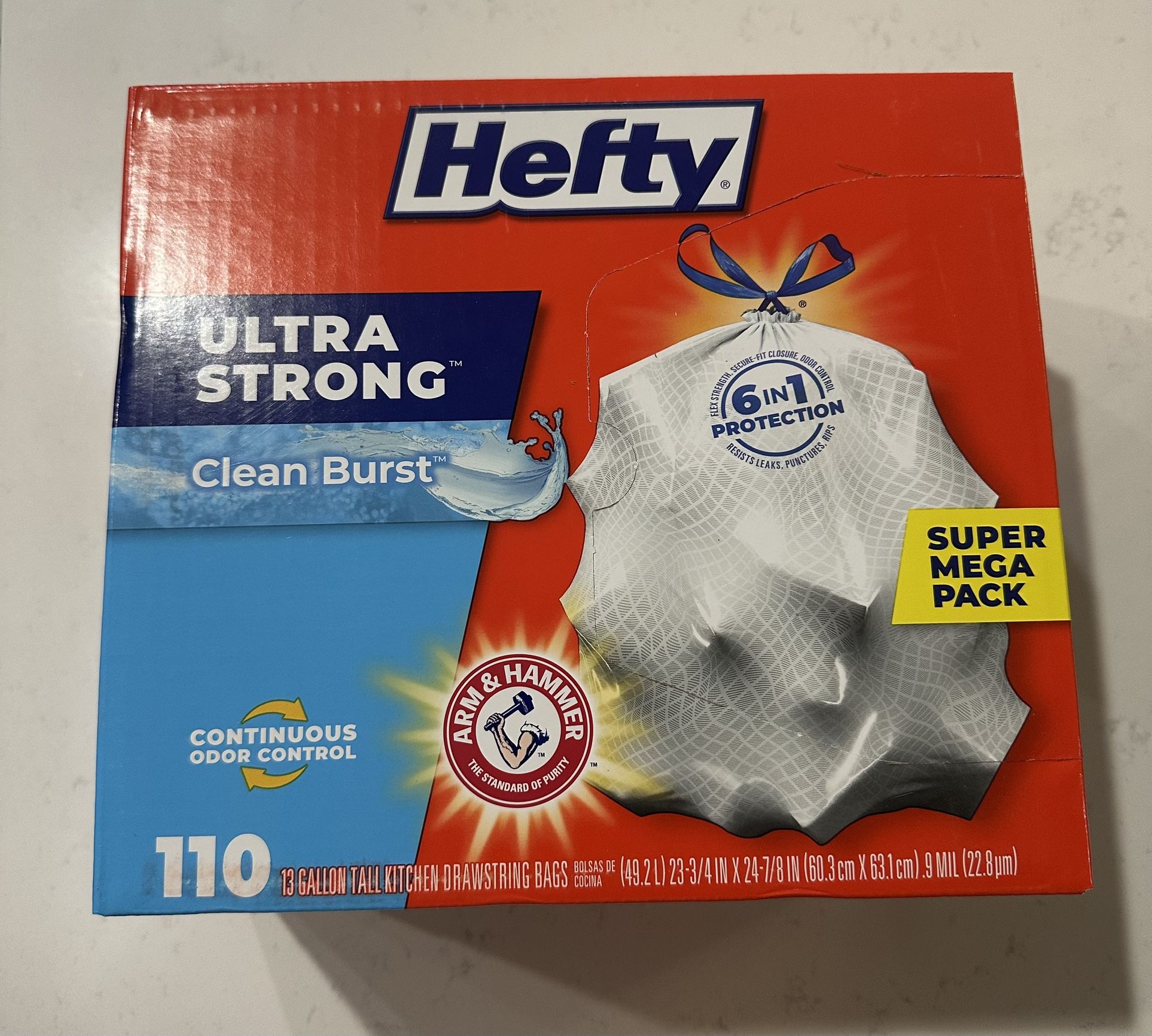 Hefty Ultra Strong 13 Gallon Trash Bags
