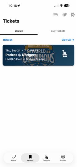 Dodgers game