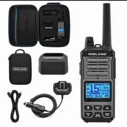 Midland GXT67 5-Watt GMRS Two-Way Radio – Long Range Walkie Talkie for Overlay brand new