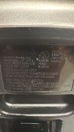 Mainstays deep fryer