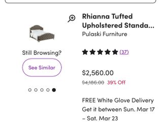 Cal King Rihanna bed