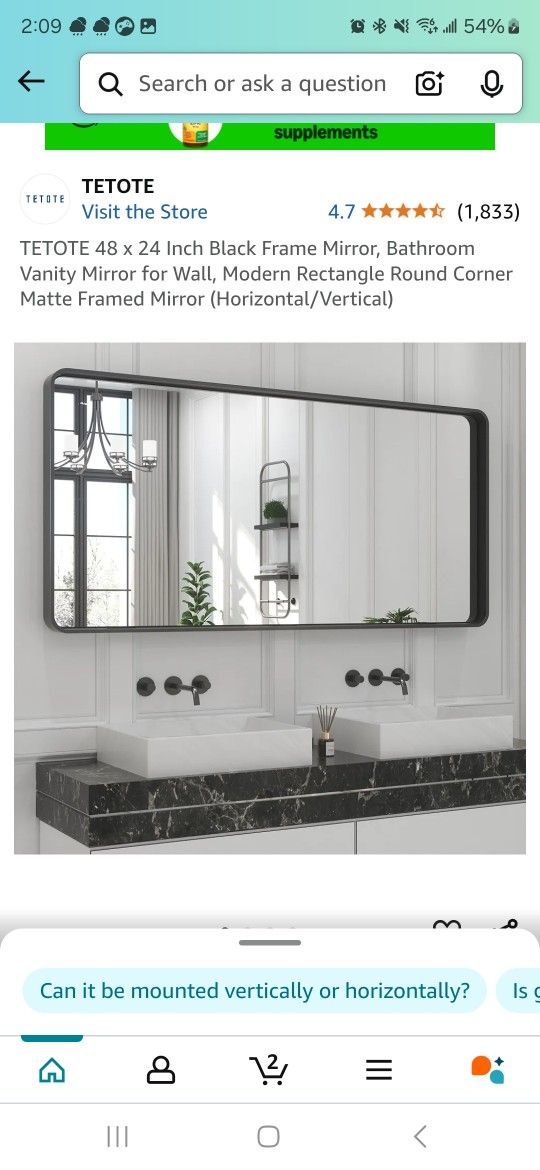 Mirror Vanity Mirror Restroom Mirror