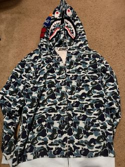 Bape Blue Camo Zip Up