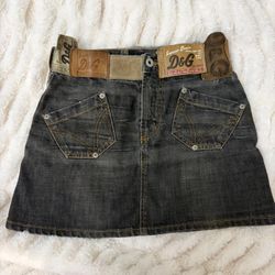 Dolce&Gabbana patchwork Denim Mini Skirt