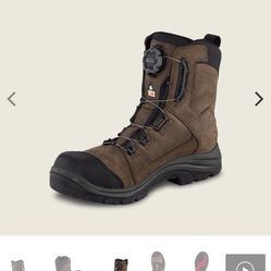 SIZE 11.5 RED WING THE TRADESMAN BOA WATERPROOF LEATHER SAFETY TOE BOOTS BRAND NEW