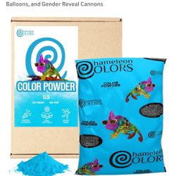 Blue Powder And Confetti Cannons