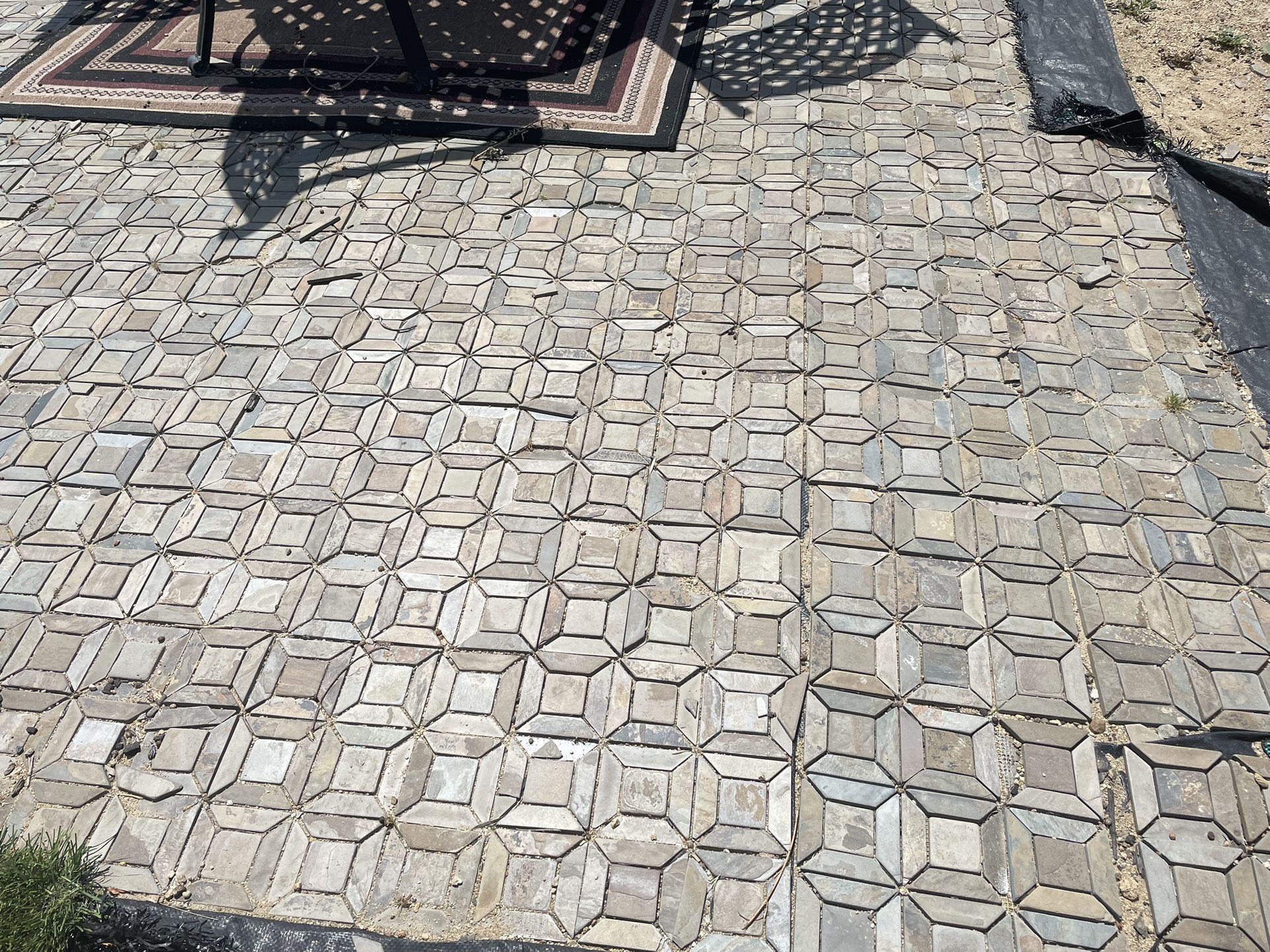 Beautiful Slate Tile Mosaic For Kitchen, Bathroom $45.00 For All Of Them 240 Square Feet