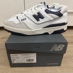 new balance 550 navy blue size 10.5 new