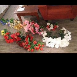Large Assortment Of Faux Flowers. All For $20